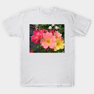 Rose Flowers Red and Yellow T-Shirt